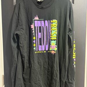 Teddy Fresh Black Long Sleeve Shirt
